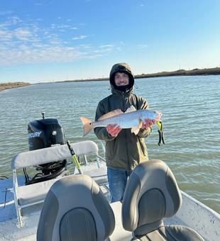 Reeling Redfish In Port Aransas 